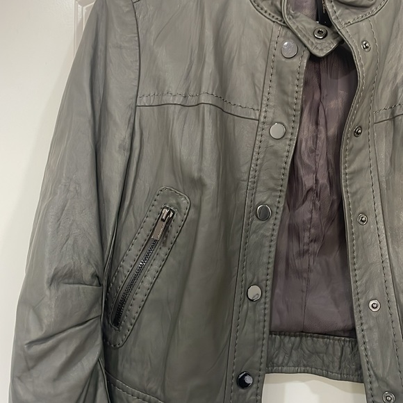 EUC BCBG Leather Moto Jacket - Picture 4 of 4